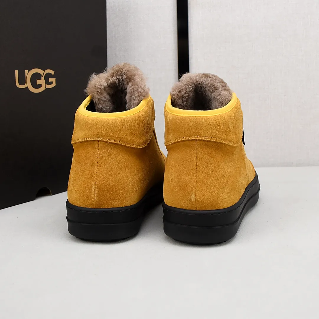 PP520🛜🛜🛜【ugg】The upper is made of waterproof nubuck, real wool lining, and non-slip rubber sole. Warm and comfortable, a must-have in winter! Men's size 38-44 (custom-made size 45 is non-refundable).